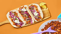 One-Pan Santa Fe Pork Tacos with Monterey Jack & Cilantro Lemon Slaw One-Pan Santa Fe Pork Tacos with Monterey Jack & Cilantro Lemon Slaw