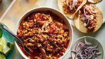 Slow-Cooker Chicken Tinga Tacos Slow-Cooker Chicken Tinga Tacos