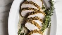Pistachio Crusted Pork Tenderloin with White Wine Dijon Sauce Pistachio Crusted Pork Tenderloin with White Wine Dijon Sauce