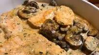 Turkey Breast Cutlets in Creamy Mushroom Sauce Turkey Breast Cutlets in Creamy Mushroom Sauce