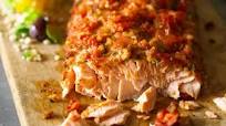 Baked Bruschetta Salmon Baked Bruschetta Salmon