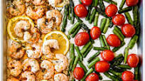 Sheet Pan Shrimp Scampi (No wine!) Sheet Pan Shrimp Scampi (No wine!)