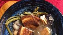 Lechon Pork on Sinigang - Tamaraind Stew with Vegetables Lechon Pork on Sinigang - Tamaraind Stew with Vegetables