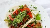 Tofu & Bell Pepper Fajitas with Guacamole Tofu & Bell Pepper Fajitas with Guacamole