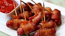 Bacon Wrapped Smokies with Brown Sugar Glaze Bacon Wrapped Smokies with Brown Sugar Glaze