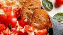 baked goat cheese dip + crostini baked goat cheese dip + crostini