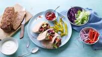 Homemade doner kebab Homemade doner kebab