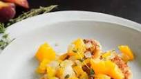 Crispy Pork Chops with Peach Pan Chutney Crispy Pork Chops with Peach Pan Chutney