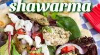 CHICKEN SHAWARMA with YOGURT SAUCE and NAAN CHICKEN SHAWARMA with YOGURT SAUCE and NAAN