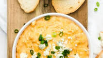 Easy Buffalo Chicken Dip using Rotisserie Chicken (Crockpot, IP, or Oven) Easy Buffalo Chicken Dip using Rotisserie Chicken (Crockpot, IP, or Oven)