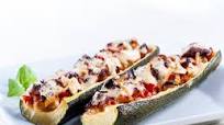 Bruschetta Stuffed Zucchini Boats Bruschetta Stuffed Zucchini Boats