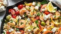 One Pan Mediterranean Shrimp Orzo One Pan Mediterranean Shrimp Orzo