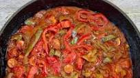 Mediterranean Sausage and Peppers - Spetzofai Mediterranean Sausage and Peppers - Spetzofai