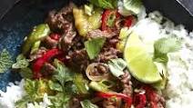 Spicy Beef with Coconut Rice Spicy Beef with Coconut Rice
