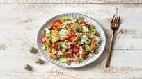 Chicken Gyro Salad with Tzatziki Dressing, Heirloom Tomatoes, and Cucumber Chicken Gyro Salad with Tzatziki Dressing, Heirloom Tomatoes, and Cucumber