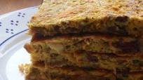 Tortilla rellena de carne picada Tortilla rellena de carne picada