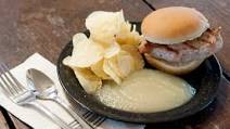Simple Grilled Pork Chop Sandwich Meal Simple Grilled Pork Chop Sandwich Meal
