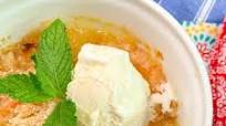 Air Fryer Peach Dump Cake Air Fryer Peach Dump Cake