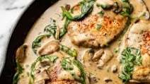 Creamy Spinach Mushroom Pork Chops Creamy Spinach Mushroom Pork Chops