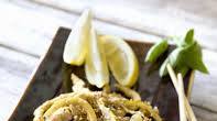 Salteado de pollo con sésamo Salteado de pollo con sésamo