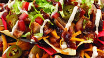 BBQ Nachos a La BBQ Nachos a La