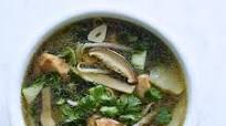 Chicken & Bok Choy Soup with Ginger & Mushrooms Chicken & Bok Choy Soup with Ginger & Mushrooms