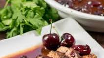 Coffee Crusted Pork Tenderloin with Cherry Red Wine Sauce Coffee Crusted Pork Tenderloin with Cherry Red Wine Sauce