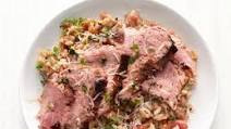 Herb-Crusted Pork Tenderloin with Tomato Rice Herb-Crusted Pork Tenderloin with Tomato Rice