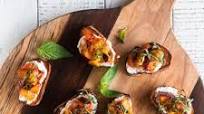 Grilled Peach Bruschetta Grilled Peach Bruschetta