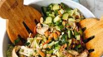 Low-Carb Asian Chopped Salad Recipe With Garlic-Ginger Chicken Low-Carb Asian Chopped Salad Recipe With Garlic-Ginger Chicken