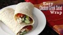 Easy Chicken Greek Salad Wrap Sandwich Easy Chicken Greek Salad Wrap Sandwich