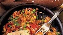 Smoky Halibut Paella with Brown Basmati Rice Smoky Halibut Paella with Brown Basmati Rice