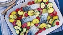 Summer Salmon Tray Bake