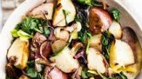 Oven Roasted Leeks and Potatoes (Air Fryer Option)) Oven Roasted Leeks and Potatoes (Air Fryer Option))