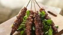 Char Grilled Hmong Black Pig Skewers with Sesame Salt: Thit Lon Nuong Muoi Vung Char Grilled Hmong Black Pig Skewers with Sesame Salt: Thit Lon Nuong Muoi Vung