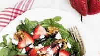 Spinach Strawberry Goat Cheese Walnut Salad Spinach Strawberry Goat Cheese Walnut Salad