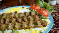 Kabab Koobeideh with Saffron Rice ~ Persian Seekh Kebab Kabab Koobeideh with Saffron Rice ~ Persian Seekh Kebab
