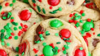 M&M Christmas Cookies M&M Christmas Cookies