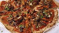 Vegan Cauliflower Crust Pizza with Mushrooms Vegan Cauliflower Crust Pizza with Mushrooms
