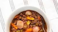 Keto Hamburger Stew - Keto Hamburger Stew -