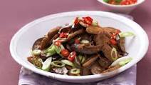 Sticky pork and eggplant stir-fry Sticky pork and eggplant stir-fry