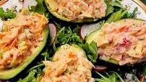 Valerie Bertinelli's Salmon Salad-Stuffed Avocados Recipe Valerie Bertinelli's Salmon Salad-Stuffed Avocados Recipe