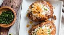 Chicken Taco Loaded Baked Potatoes Chicken Taco Loaded Baked Potatoes
