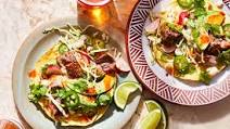 Roasted Pork Tostadas with Citrusy Cabbage Salad Roasted Pork Tostadas with Citrusy Cabbage Salad