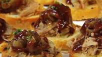 BBQ Pulled Pork Bruschetta BBQ Pulled Pork Bruschetta
