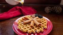 Banana-Pecan Waffles with Brunost Banana-Pecan Waffles with Brunost