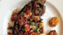 Honey Glazed Pork Chop with Peach Salsa Honey Glazed Pork Chop with Peach Salsa
