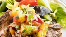 Grilled Pork Chops with Peach Salsa Grilled Pork Chops with Peach Salsa