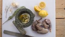 Grilled Squirrel with Lemon Thyme, and Rosemary Grilled Squirrel with Lemon Thyme, and Rosemary