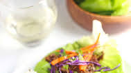 Smoked Pulled Pork Lettuce Wraps with Asian Dipping Sauce Smoked Pulled Pork Lettuce Wraps with Asian Dipping Sauce